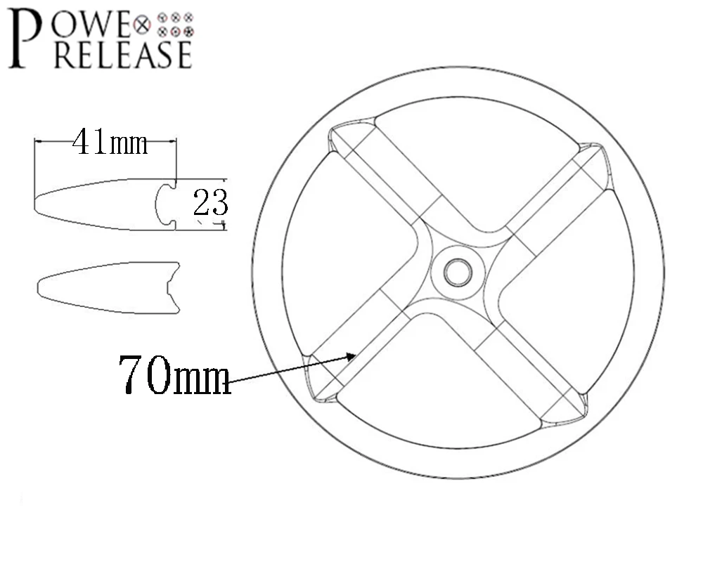 Powerelease 700C 4 spoke углеродное колесо дорожный трубчатая клинчерная покрышка велосипеда 4-spork диски трек фиксированная зубчатая передача TT дорожный велосипед