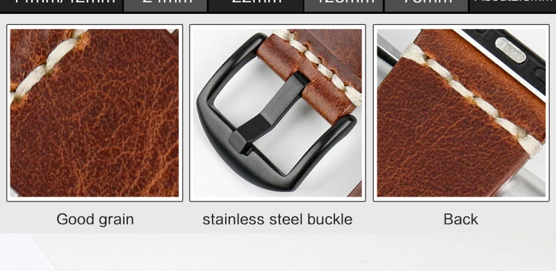 Аксессуары MAIKES из натуральной кожи для Apple Watch 38 мм 42 мм ремешок для Apple Watch 44 мм 40 мм серия 4 3 2 1 iWatch ремешок Браслеты