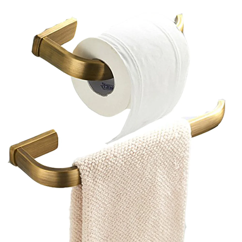 Лейден настенный античный латунный 2 шт держатель для полотенец туалетной бумаги