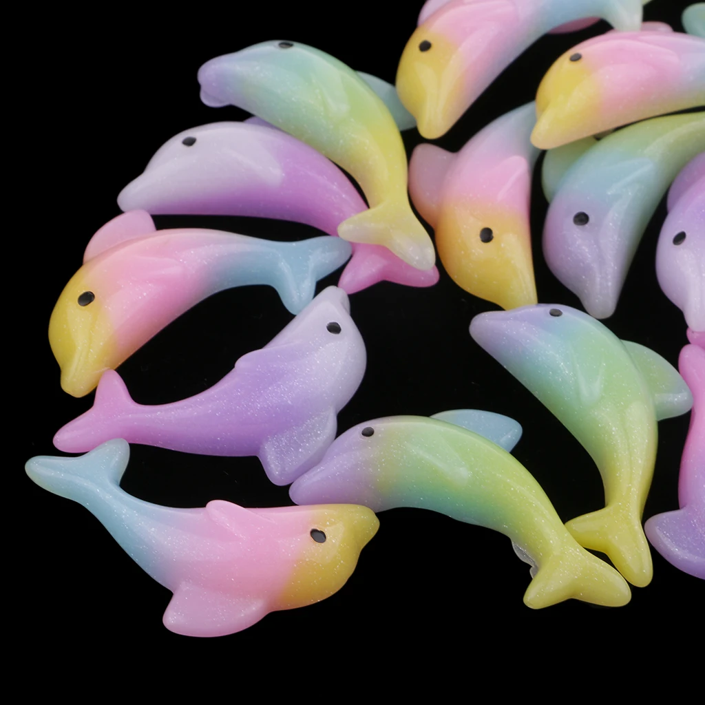 20 шт. украшение с плоской спинкой и дельфином кабошоны для детского творчества