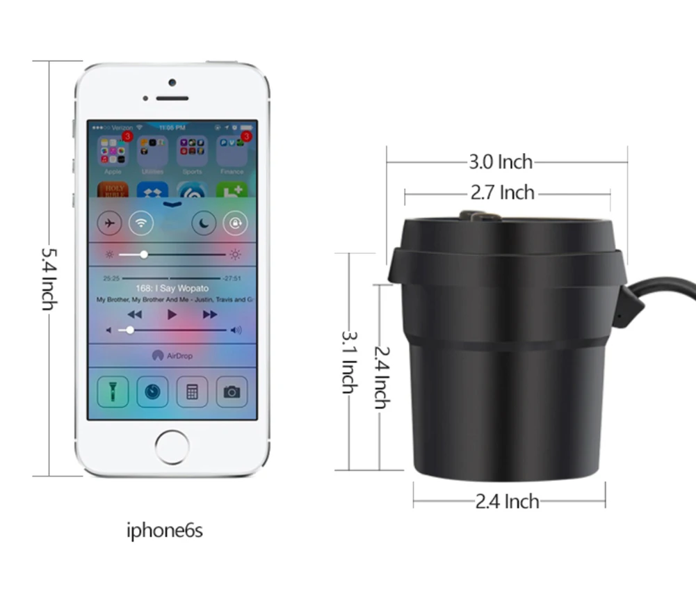 AZiMiYO Dual USB Автомобильное зарядное устройство для Xiaomi iPhone автомобильное зарядное устройство с 2 гнездами прикуривателя для gps DVR зарядное устройство