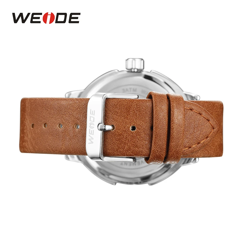 WEIDE Роскошные 2/Tone Золотые Часы Из Нержавеющей Стали Мужчины Аналоговый Цифровой Dual Time Дата Авто Сигнализация Дисплей Моды повседневная Часы