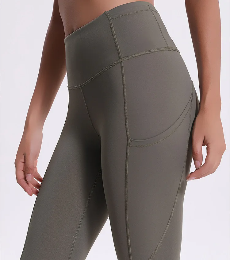 Женские супер мягкие леггинсы Dri Fit с высокой талией для занятий йогой, занятий спортом, с телефоном и скрытыми карманами