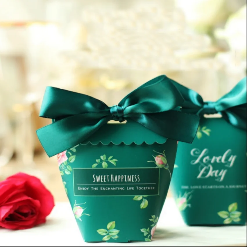 50 шт. бумажные пакеты для конфет с лентами| |