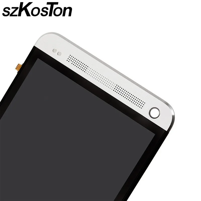 ЖК дисплей для HTC один m7 с Сенсорный экран планшета полный сборки + ободок Рамки