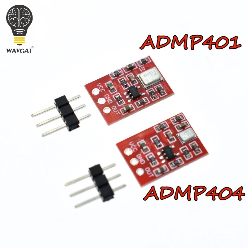ADMP401 ADMP404 MEMS микрофон коммутационный модуль плата для Arduino Универсальный 1,3 см* 1 см от 1,5 до 3.3VDC с контактами
