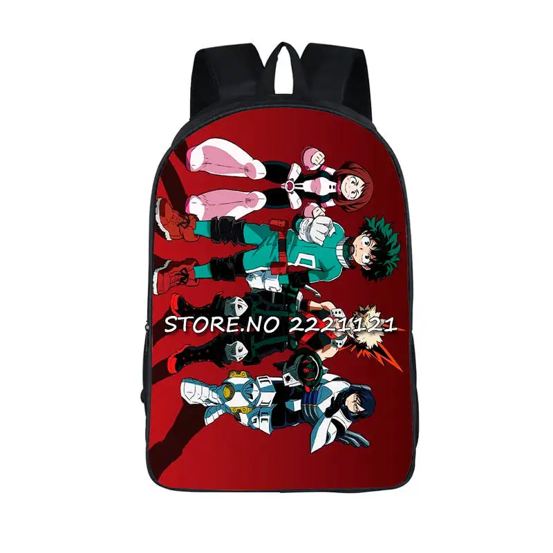 Японский Аниме Boku no Hero Academy рюкзак для подростков Sans izku Katsuki Tsuyu mashiro школьная сумка Mochila My Hero Academy - Цвет: 16wdyxxy02