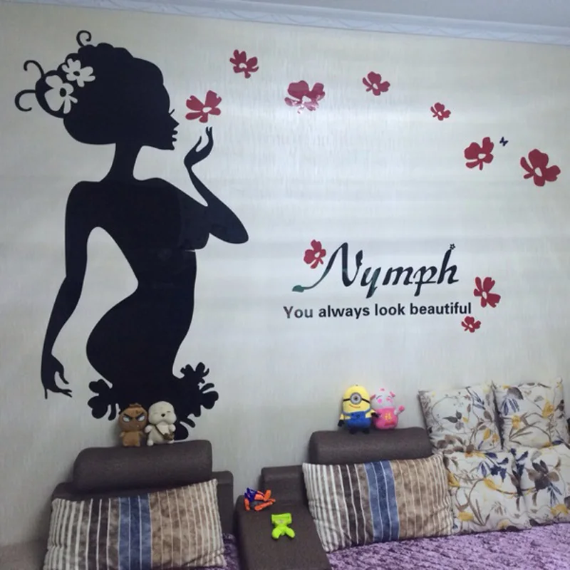 Nymph красивая девушка дизайн оптимизированный акриловый наклейки DIY Декор