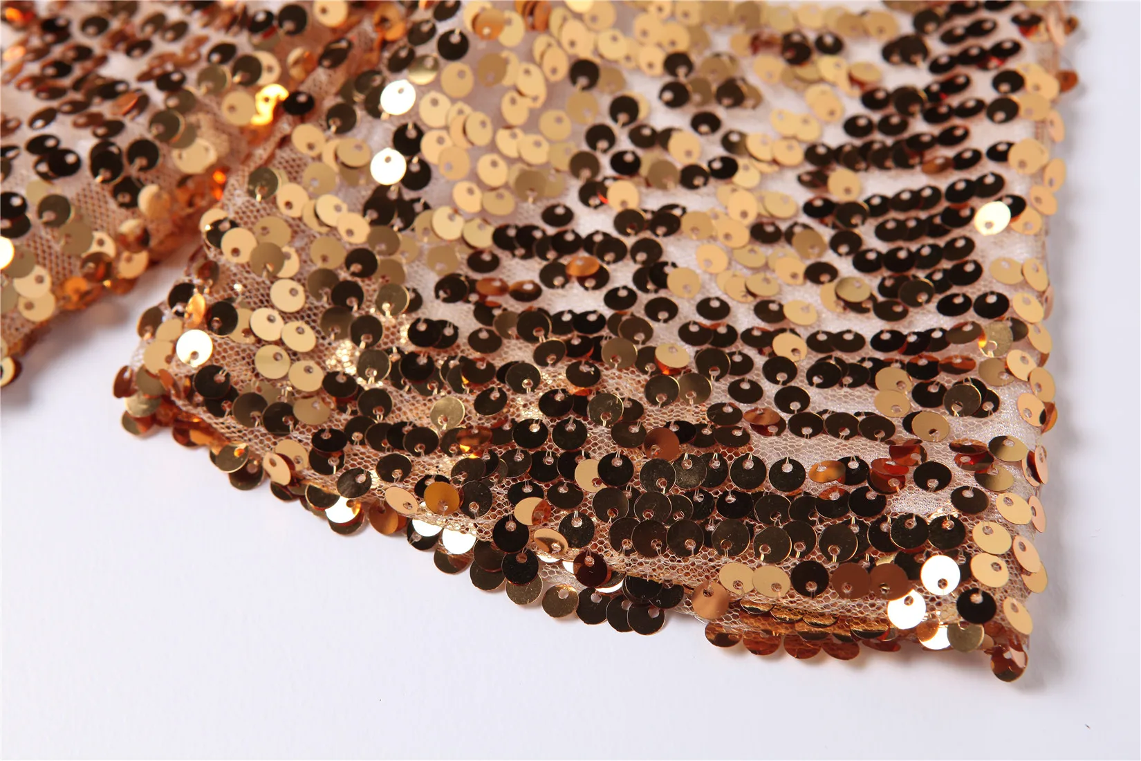 2018 Новый Для женщин Блузки модные расшитые пайетками Блестящий Половина