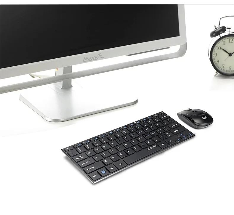 MAORONG TRADING Мини Беспроводная Оптическая Мышь Тонкий Алюминиевый Чехол Для imac Набор