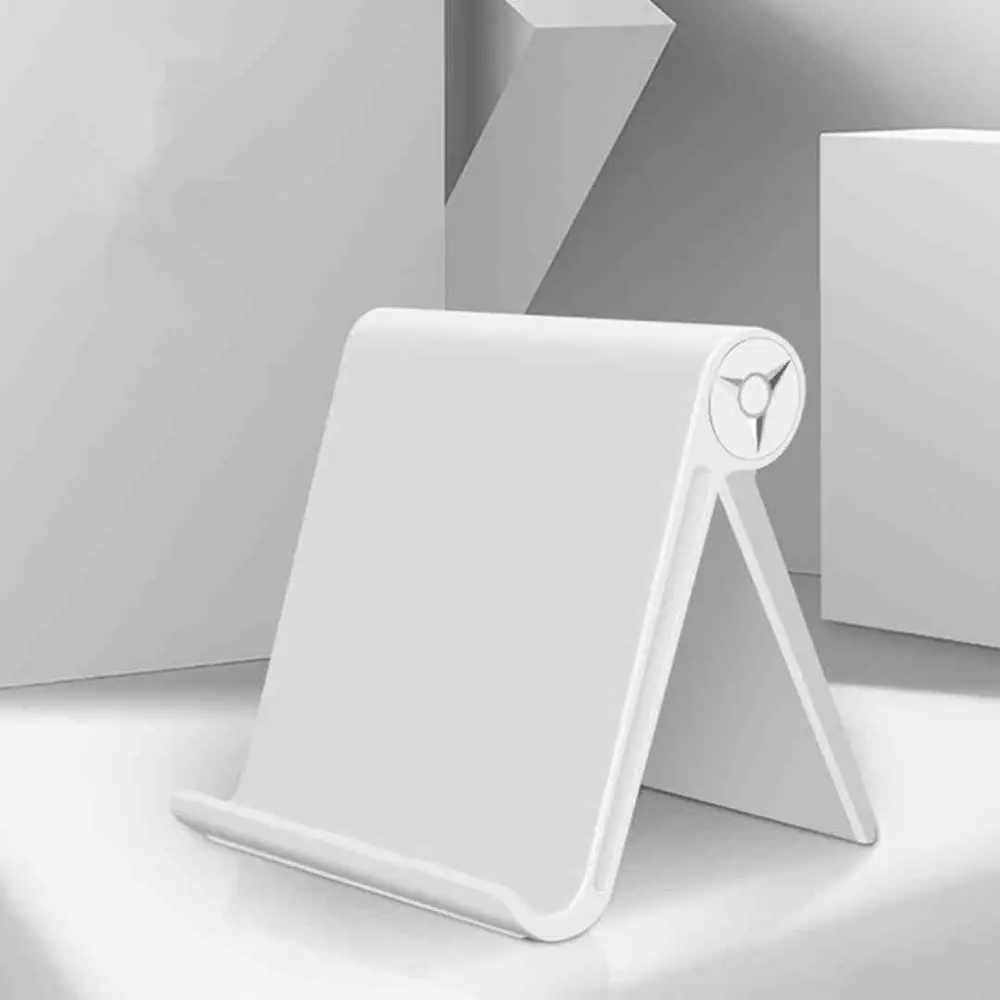 White Высококачественный держатель для планшета, Подставка для iPad Kindle, складной регулируемый угол, настольный держатель для телефона, подставка для iPhone samsung S10 - Цвет: White