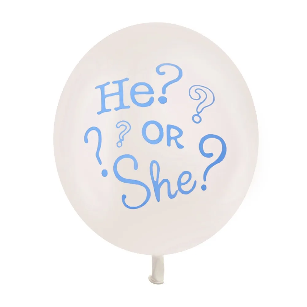 10 шт. он или она Пол выявить Baby Shower латексные шары воздушные надувные одежда для