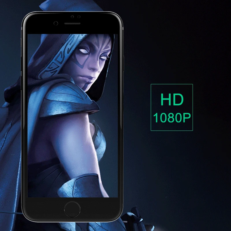 2 шт./лот для Iphone 6 6S Plus защита экрана 9H 0 3 мм 5D Edge полное покрытие закаленное стекло