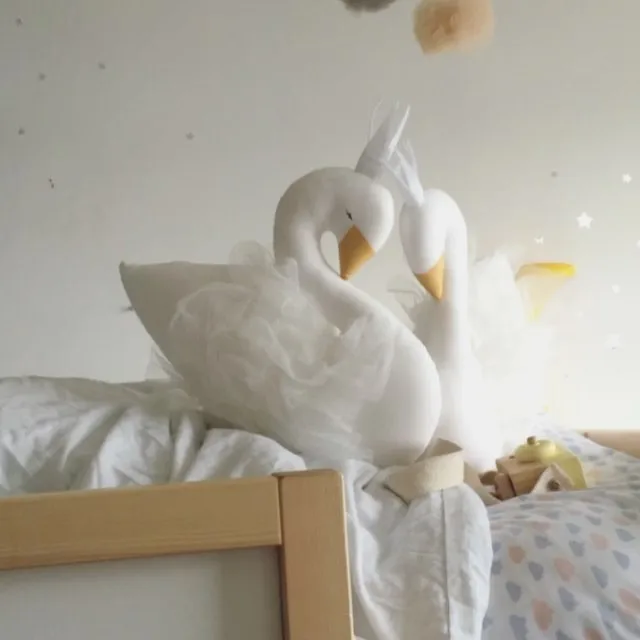 Новинка 2018 модная детская подушка для сна в виде лебедя с короной украшение