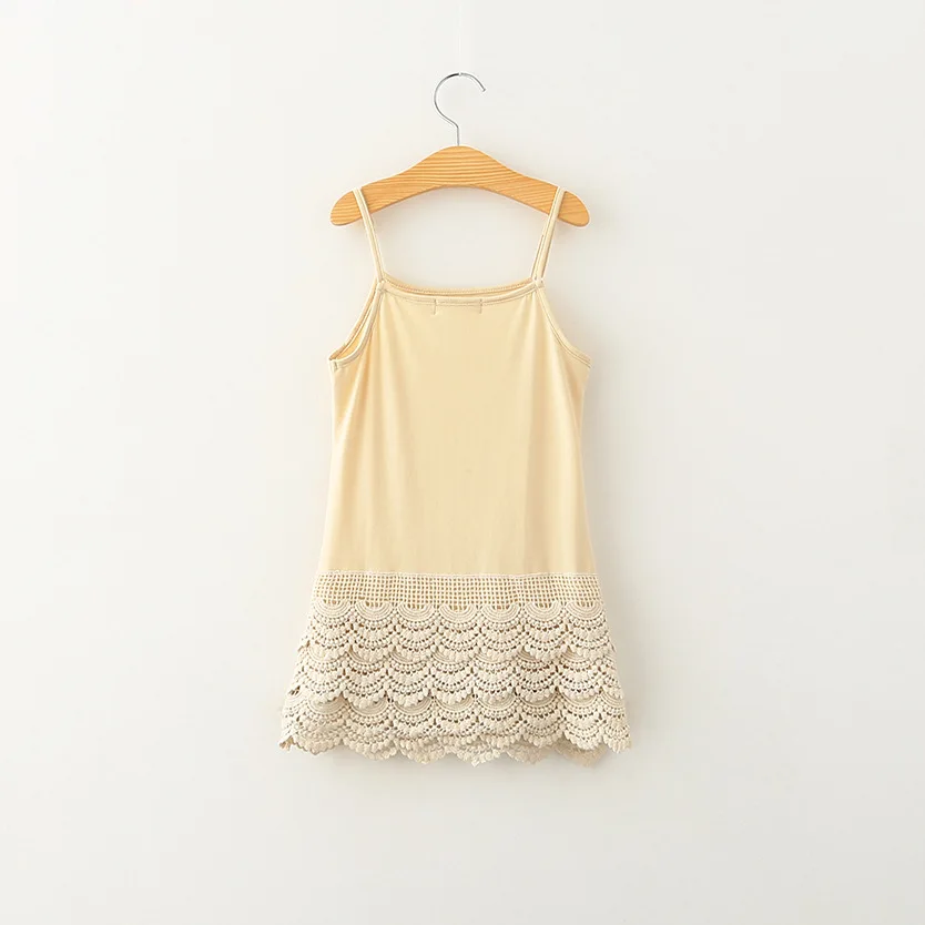 Вязаное крючком кружевное летнее платье без рукавов для маленьких девочек