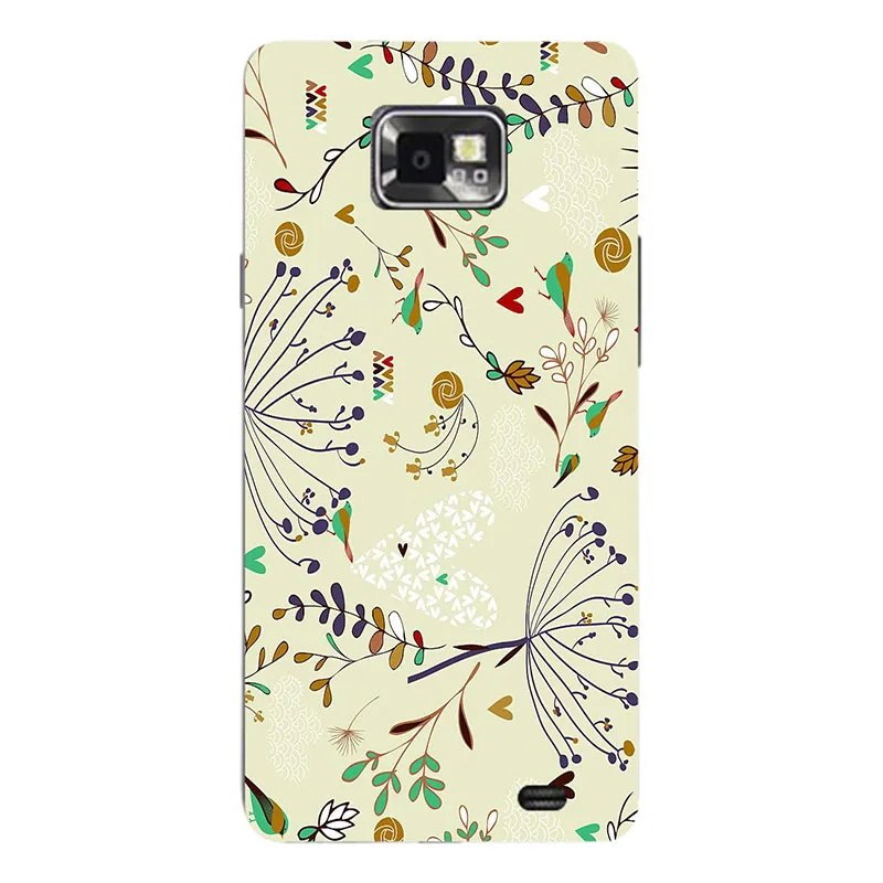 Чехол для Samsung Galaxy S2 i9100 galaxy s2 plus i9105 модная задняя крышка с розами жесткие чехлы