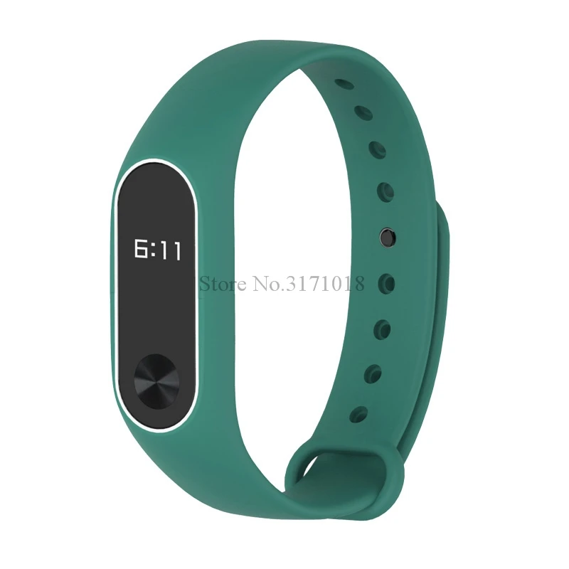 Цветной силиконовый браслет двухцветный сменный ремешок для Miband 2 Xiaomi Mi band 3 4