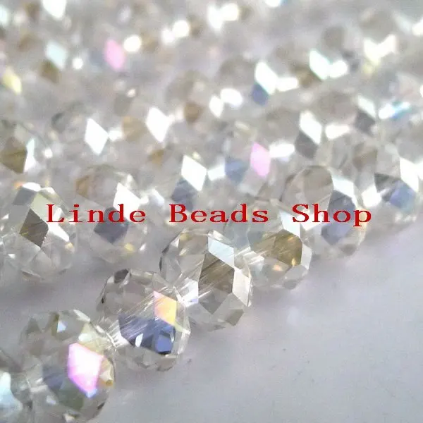 

Free Shipping!! AAA Top Quality 10mm Crystal Clear AB Colour Crystal 5040 Rondelle Beads 360pcs/lot B100401AB
