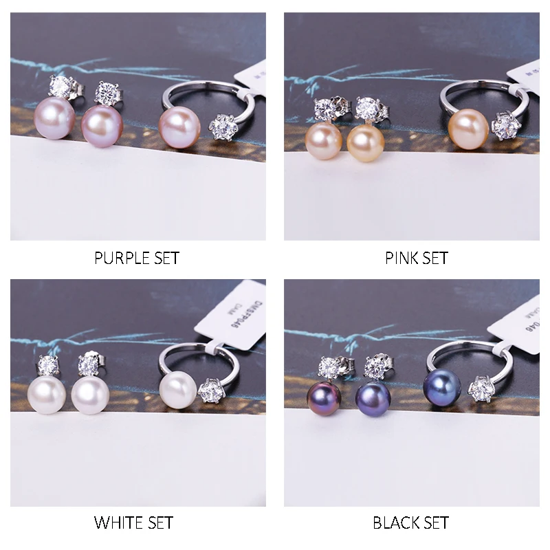 DAIMI Наборы из натурального жемчуга Комплекты украшений для вечеринок Фиолетовый