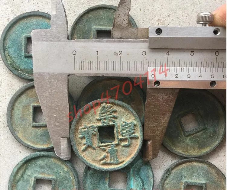 100% аутентичная медная монета Chongning Tongbao набор 9 штук Античная коллекция | Дом и сад