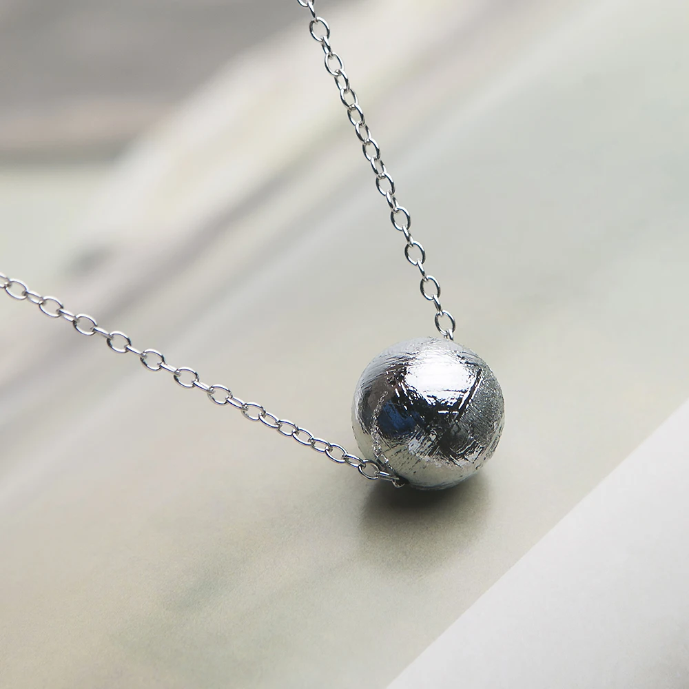 Настоящий натуральный драгоценный камень Gibeon Meteorite Moldavite круглый кулон женское
