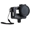 Black PULUZ чехол Корпус оболочка для GoPro Hero 7 черная CNC Защитная клетка+ страховая рамка и 52 мм УФ-объектив для GoPro Hero - Цвет: Black