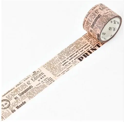 Retro old newspaper Винтаж старые газеты марки Flim монеты прошлом воспоминания васи ленты DIY планировщик украшения записки клейкой ленты Эсколар - Цвет: Retro old newspaper