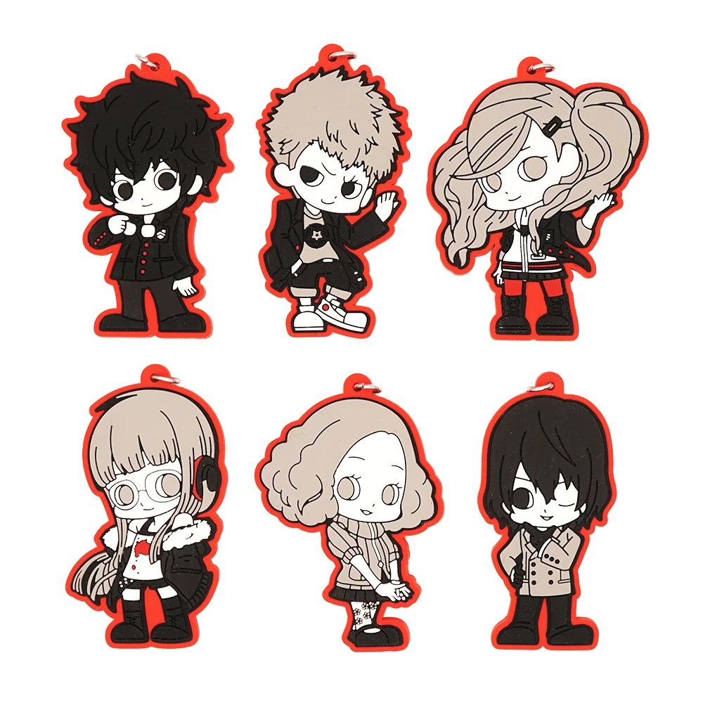 Резиновый брелок Persona 5 из аниме P5 футаба Сакура рюджи Сакамото Анна такамаки Рен