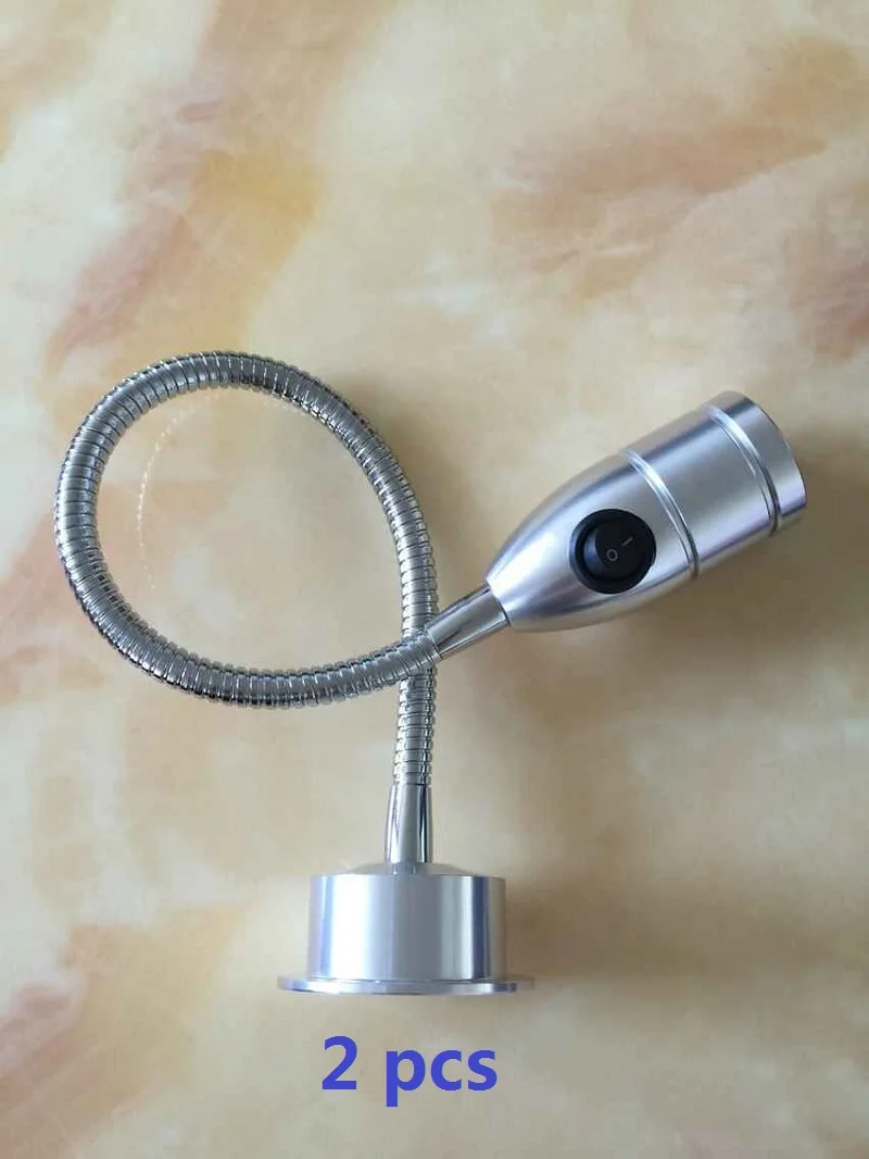 Светодиодный гибкий прожсветильник Тор с гусиной шеей 3 Вт для чтения