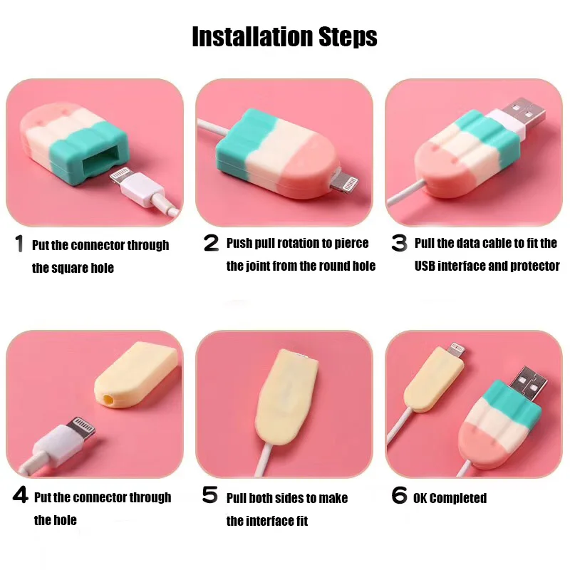 Кабель протектор для iPhone кабель Зарядное устройство USB моталки XR XS Max X 8 7 6 S плюс