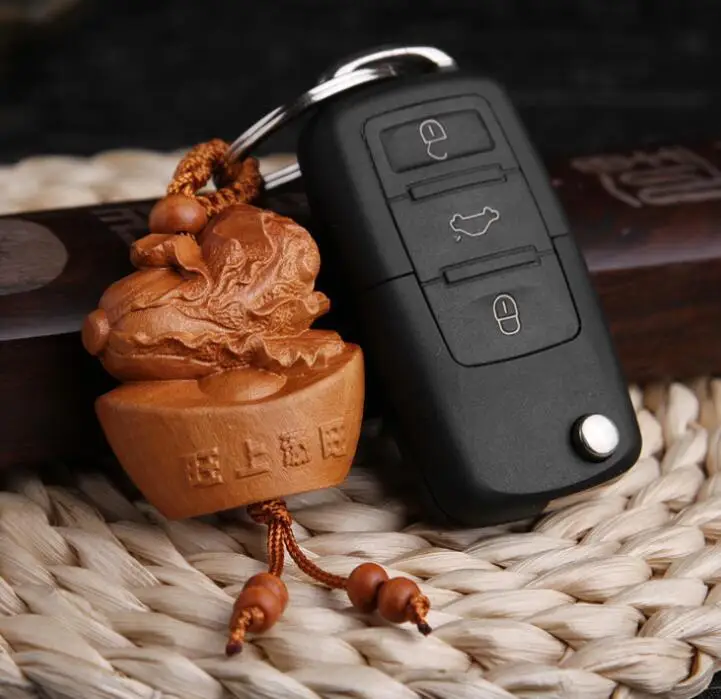 Китайский персиковое дерево резное слово сейф и удачи китайская капуста Yuanbao