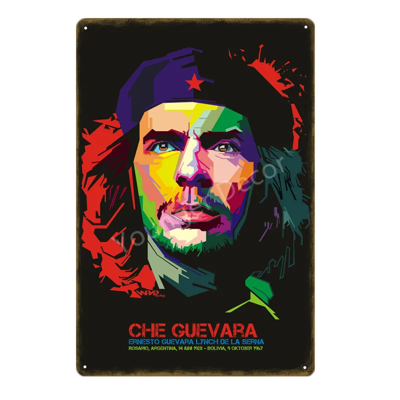 Ретро винтажные металлические вывески Che Guevara плакат настенная художественная роспись табличка для бара кафе комнаты клуба вечерние украшения дома YD046 - Цвет: YD1033