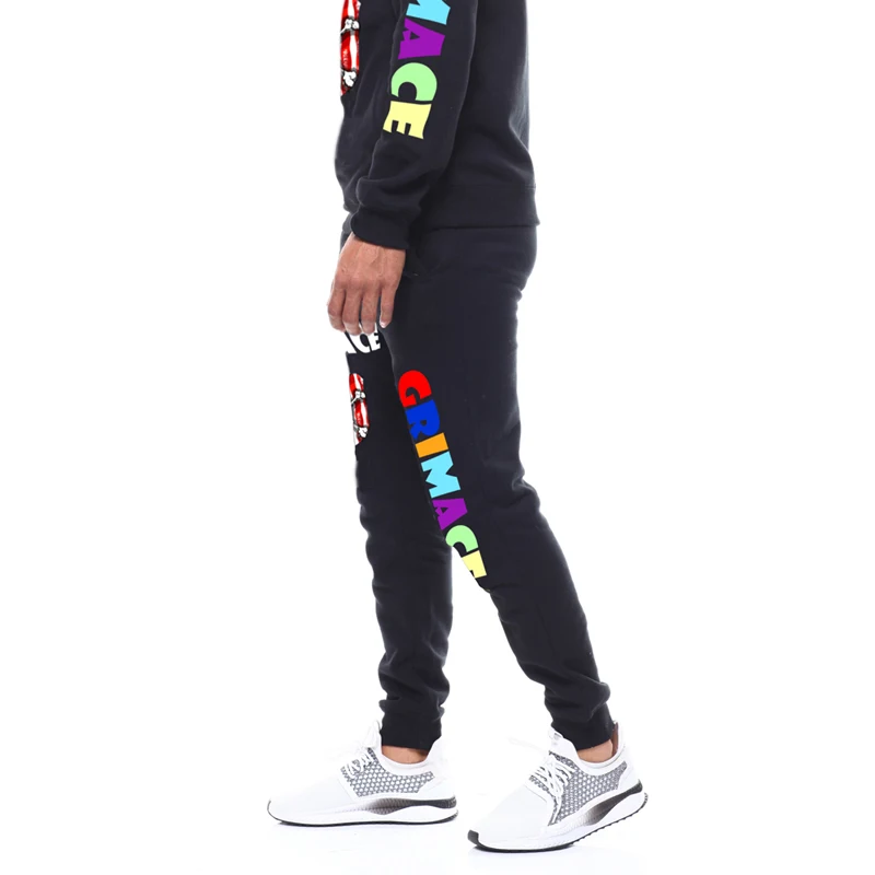 Мужские спортивные штаны с цифровой печатью однотонные модные брюки завязками
