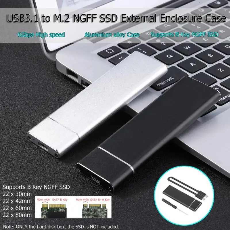 M.2 NGFF C-C/U-C SSD 6 Гбит/с к USB 3,1 type-C конвертер адаптер Корпус чехол твердотельный жесткий диск коробка SATA 3,0 Спецификация