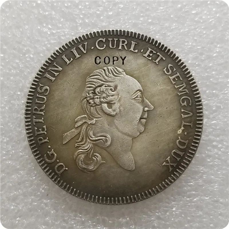 1780 Латвия кожаный Питер Бирон копия монеты Thaler | Дом и сад