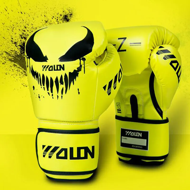 8/10/12 oz Профессиональные боксерские перчатки Muay Thai Sanda мужские и женские