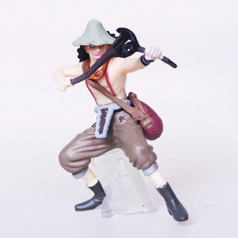 

J Ghee Anime One Piece Luffy Chopper Zoro Nami Robin Sanji Franky Brook Usopp PVC Figures Toys 10Pcs/Set Brinquedos