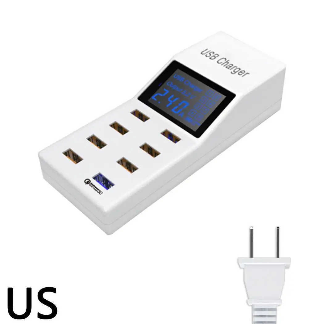 Быстрая зарядка несколько USB QC3.0 быстрое зарядное устройство светодиодный