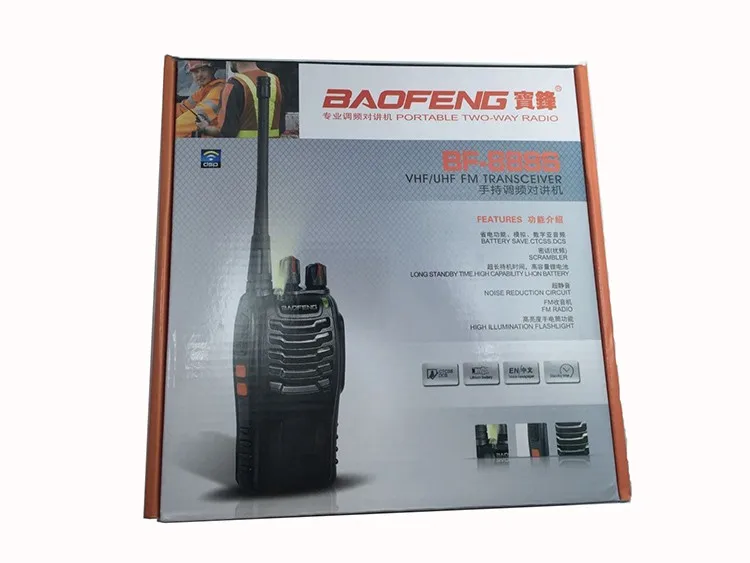 2 шт. Pofung BF-888S 2 двухсторонняя радиостанция рация для водителя любительский радио комплект интерфон домофон baofeng 888