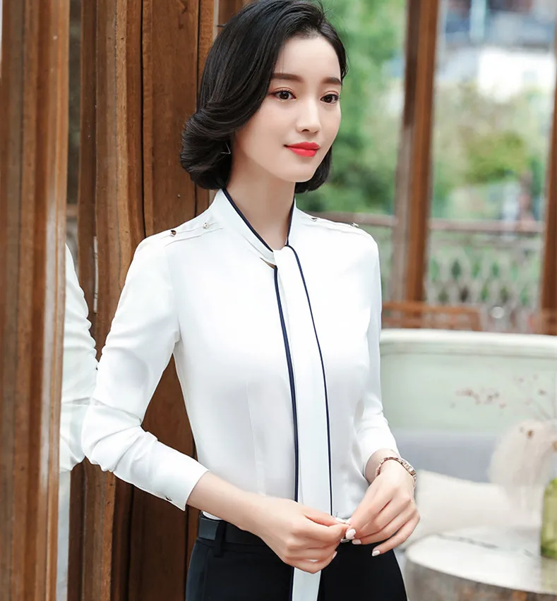 white shirt Профессиональная женская юбка, костюмы из 2 предметов, Блейзер, комплект, Офисная Женская деловая Рабочая официальная куртка, женская униформа, корейский большой размер XXXL - Цвет: white shirt