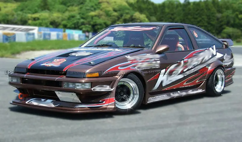 FRP бампер для Toyota AE86 Trueno MBT2 стиль стекловолокно передний Корпус Комплект тюнинг