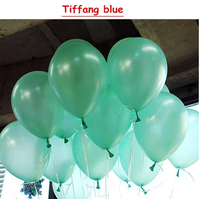 Tiffany 10 шт. розовые латексные гелиевые шары 10 дюймов воздушные шары в форме сердца надувные свадебные украшения воздушные шары с днем рождения - Цвет: Tiffany