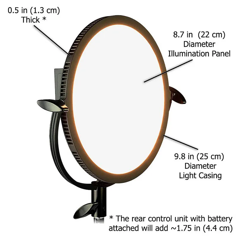 Новинка Яркий Профессиональный светодиодный фонарь 10 дюймов двухцветный