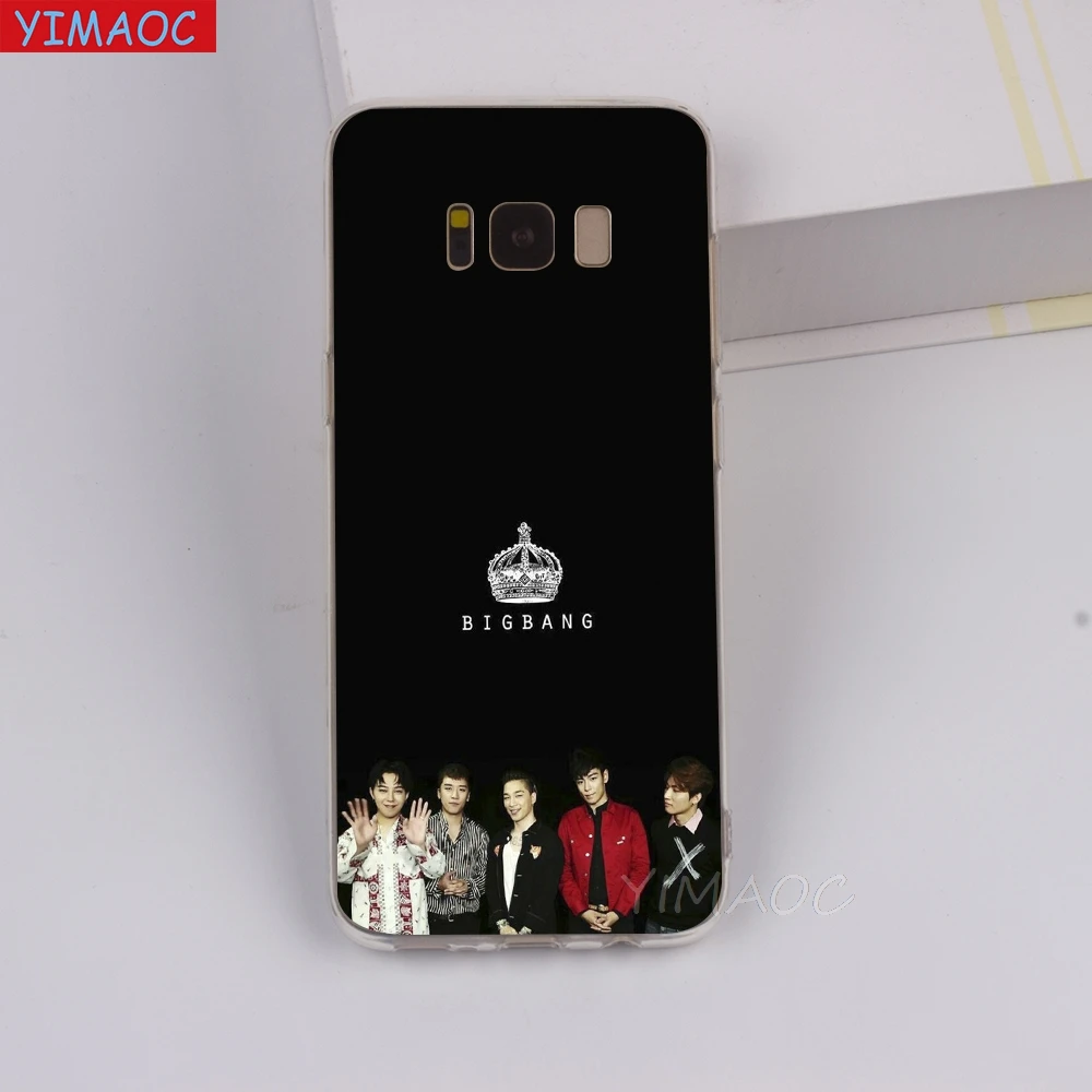 Мягкий ТПУ чехол YIMAOC BIGBANG для Galaxy j3 j5 j6 j7 A5 2016 2017 A6 A9 2018 Note 8 9 S7 edge S8 S9 S10 Plus S10e |