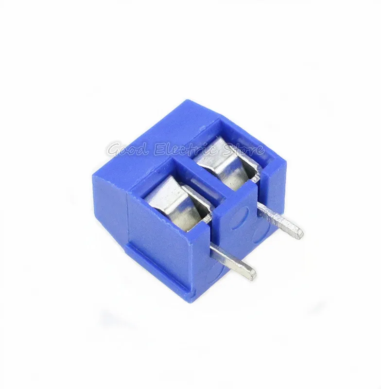 20 шт./лот KF301-5.0-2P KF301-3P шаг 5,0 мм прямой контакт Американская классификация проводов 2р 3P винт клеммный блок печатных плат разъем, синий, зеленый, красный - Цвет: BLUE 2P