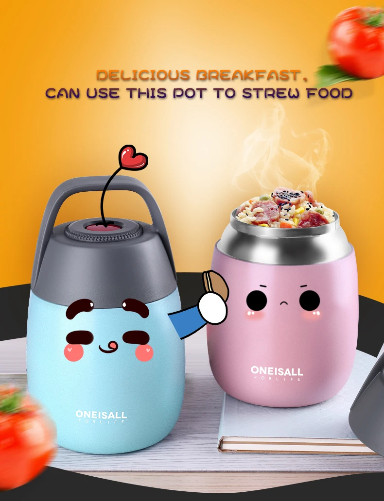 OneIsAll, контейнер для рагу, термос, бутылка, термос для еды, суповый горшок, Ланч-бокс с ложкой для еды и супа, контейнер