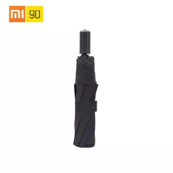 Черный Xiaomi 90Fun портативный большой зонт UPF40+ Солнечный дождливый алюминиевый ветрозащитный водонепроницаемый УФ для мужчин и женщин Лето Зима - Цвет: Черный