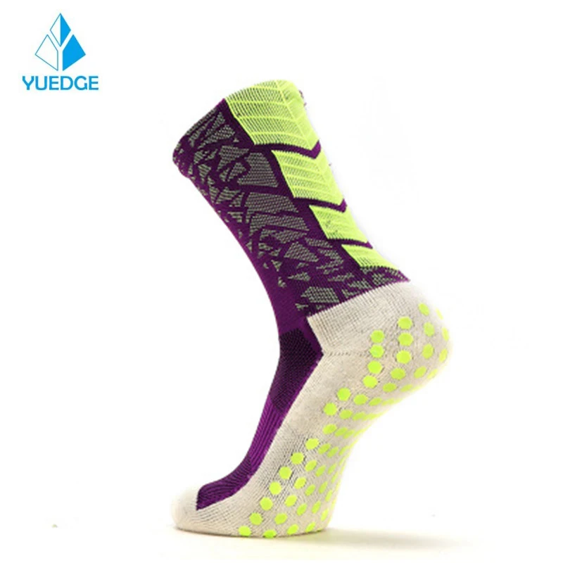 

YUEDGE New 1Pair Anti-Slip Soccer Socks Men Women Sport Cotton Football Socks OutdoorCycling Hiking Running Medium stockings
