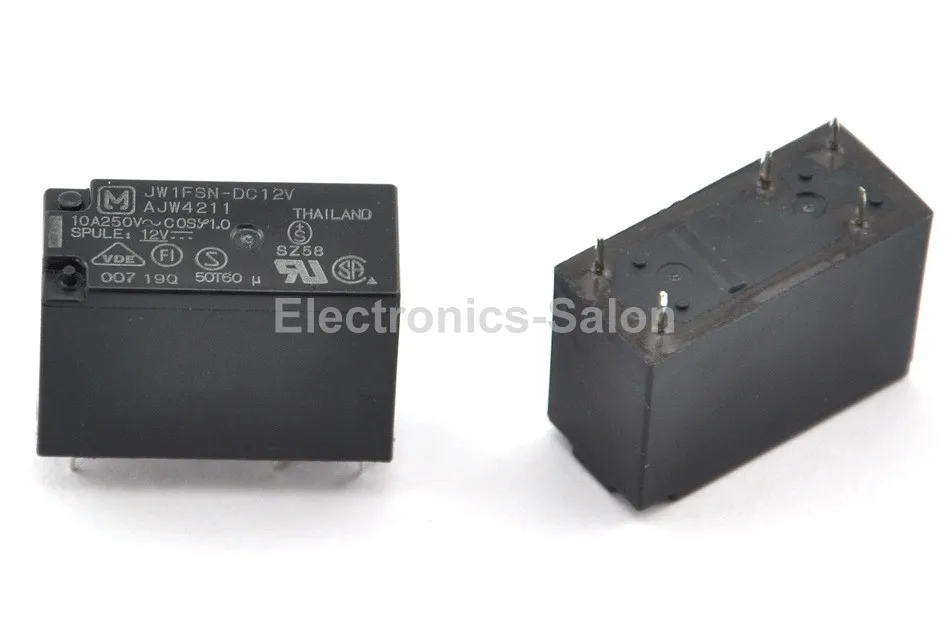 

( 10 pcs/lot ) JW1FSN-DC12V 10A Power Relay,SPDT/1 Form C, Ideal for Power Supply