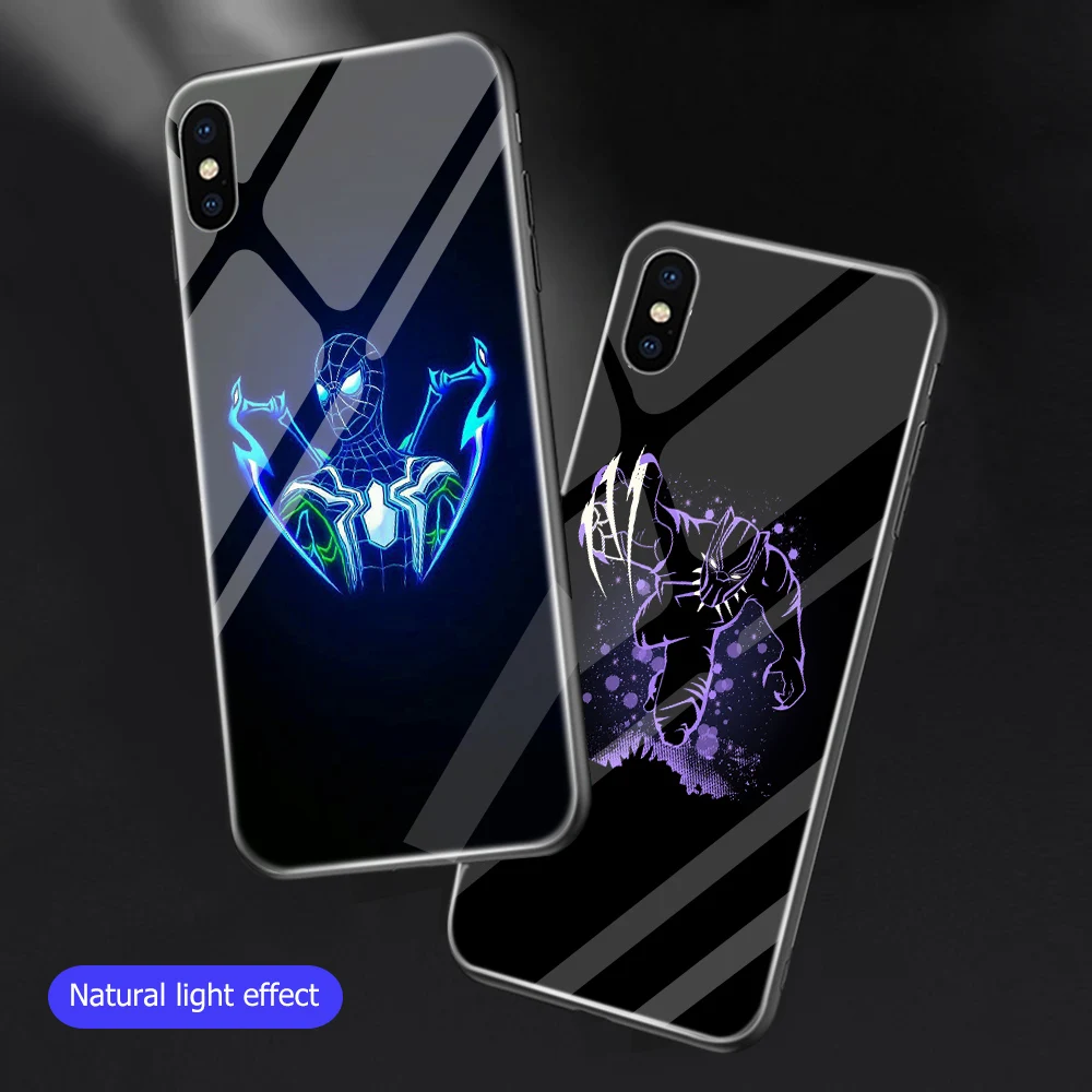 Ciciber Marvel DC для iphone X XR XS MAX стеклянные чехлы задняя крышка 11 Pro Max 8 7 6 6S Plus чехол Coque Venom